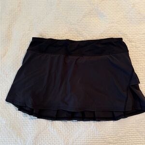 Lululemon Black Run Pace Setter Skirt Size 8